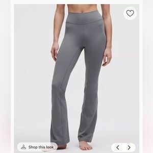 Groove Nulu High-Rise Flared Pant Regular Solar Grey